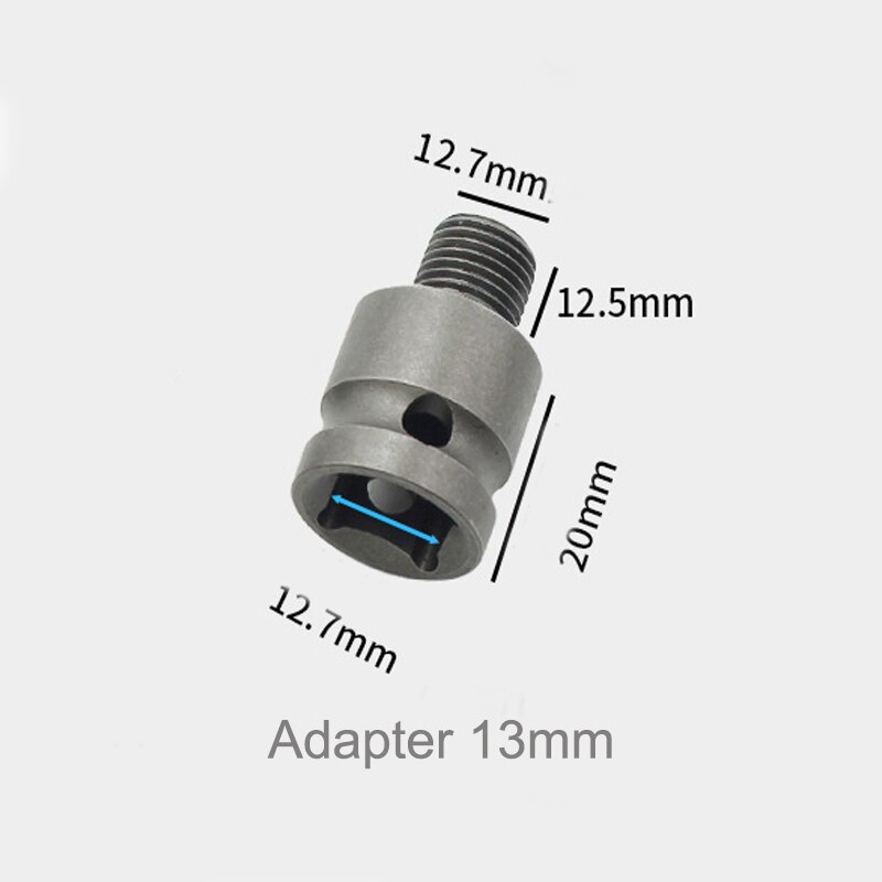 1PCS 6.5mm-16mm Manual Or Automatic Lock Drill Chuck Adapter For Impact Driver Electric Tool Accessories Square/Round/Hex Shank: Adapter 13mm