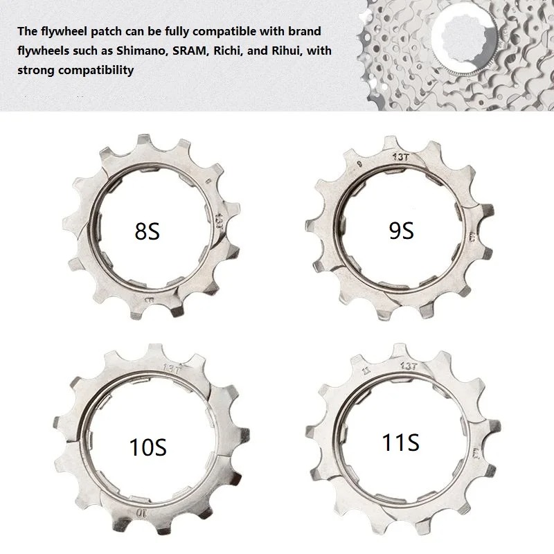 Peças de reparo de pinhão de volante de bicicleta mtb, 8/9/10/11 velocidades 11/12t/13 dentes, engrenagem de bicicleta de estrada, reparo de volante, acessórios de ciclismo