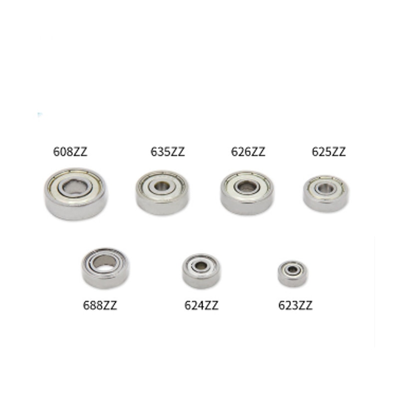 10PCS 3D Printer Ball Bearing 608zz 623zz 624zz 625zz 626zz 635zz 688zz 3D Printers Parts Deep Groove Flanged Pulley Wheel