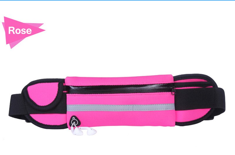 Voor Lg K42 K51 Q51 Waterdichte Sport Gym Lopende Riem Pack Telefoon Houder Bag Armband Voor Lg K52/k62/Q52 6.6 Inch: Rose