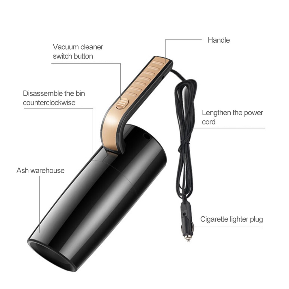 120W 12V 4500PA High Suction Car Vacuum Cleaner Portable Handheld Vacuum Cleaner Wet Dry Dual-use Vaccum Cleaner for Car Home