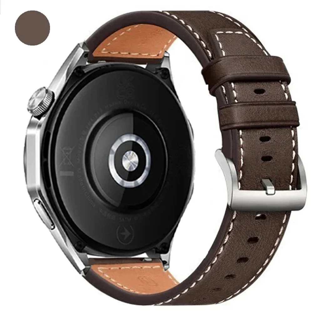 20 mm 22 mm lederen horlogeband voor TicWatch Pro 3 Ultra E3 E2 S2 Pro X GTW smartwatch band armband dames heren horloges Correa: Blue pink / 14mm