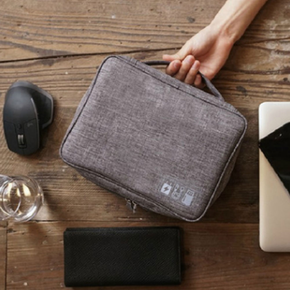 Opbergtas Reizen Closet Organizer Case voor Hoofdtelefoon Digitale Draagbare Rits Accessoires Lader Datakabel USB Bag Organizer