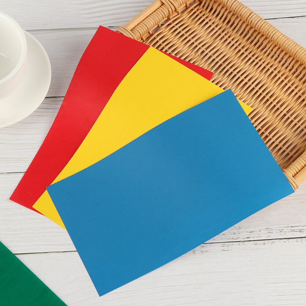 Paño de papel de carbono soluble en agua de colores, revestimientos orgánicos, papel A4 para trazar, accesorios de costura de transferencia de dibujo, 10 piezas