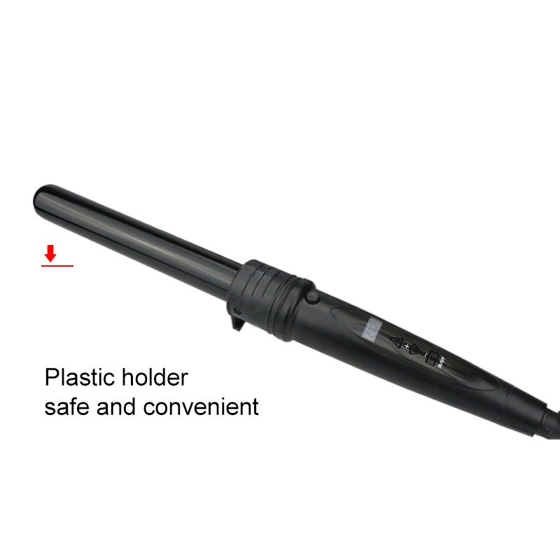 ！-Multifunctional 6 in 1 Curl Bar LCD Curling Ceramic Flat Iron Straightening Machine with 6x Shape Replacement Joint US Plug