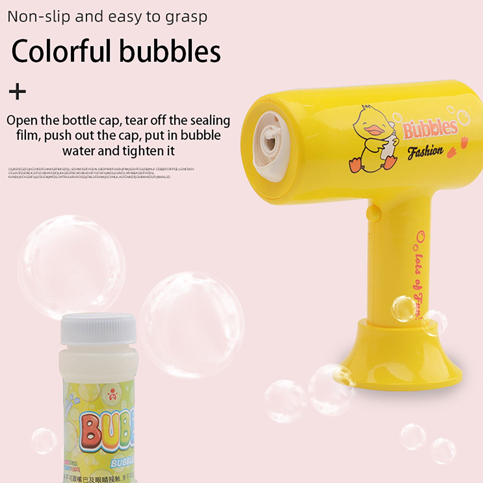 Bubble Machine Föhn Bedienen Indoor Outdoor Bubble Maker Speelgoed (23Ml) zeep Automatische Bubble Maker Baby Badkamer Speelgoed