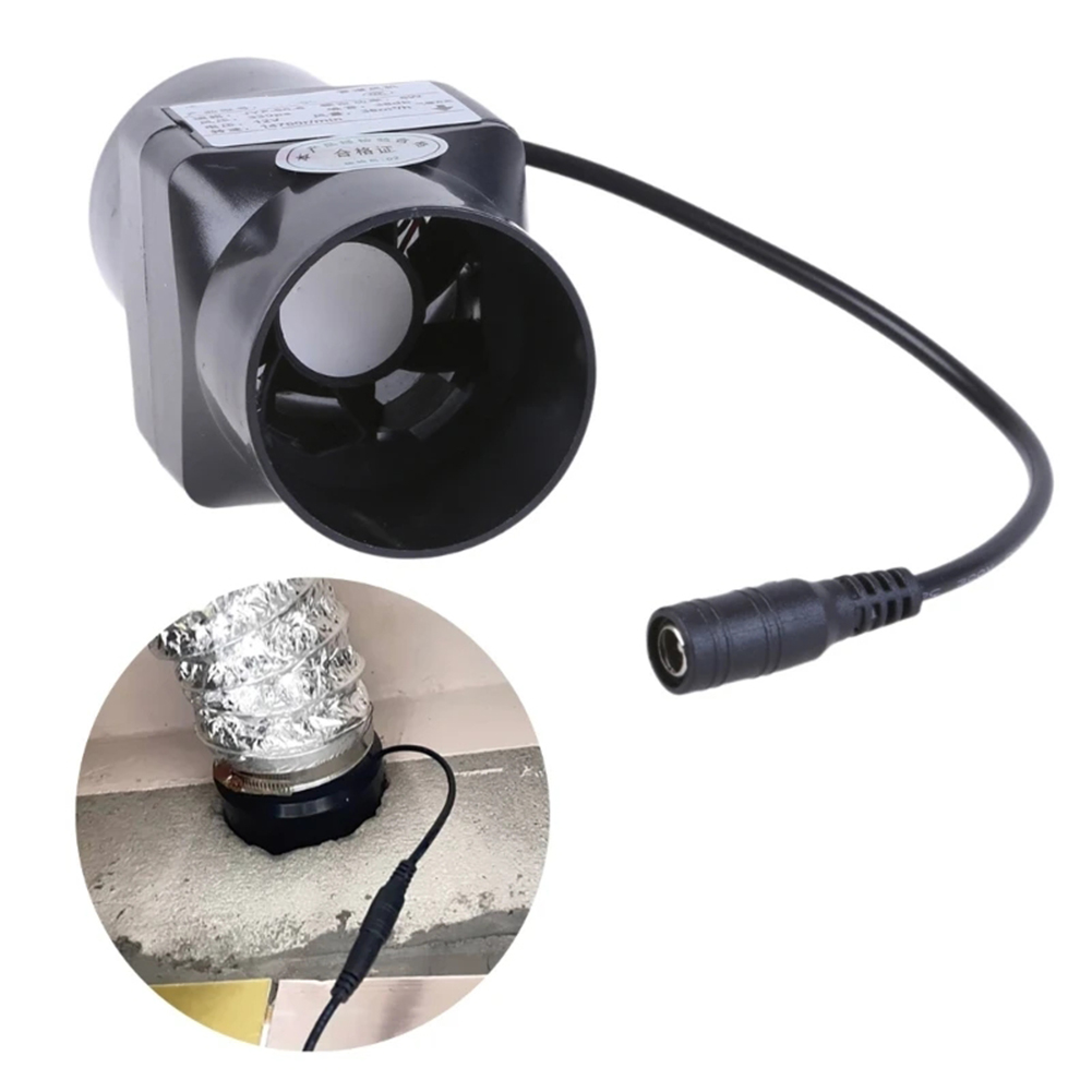 Nowy Wentylator Kanałowy Mocny Wsuwany Wentylator Wyciągowy 12V 6W Dmuchawa Kanałowa 50mm Wentylator Wyciągowy Powietrza robić Wnętrz robić Warsztatu Piwnicy Namiotu Wentylacja