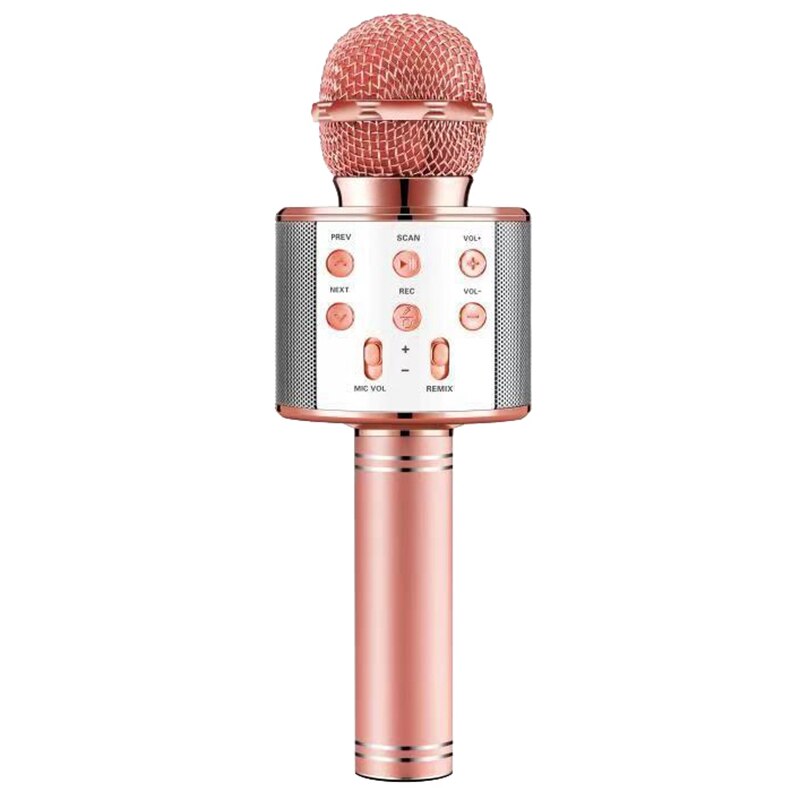 Wireless Karaoke Microphone Speaker KTV Karaoke Player Echo System Digital Sound o Mix Singing Machine WS858