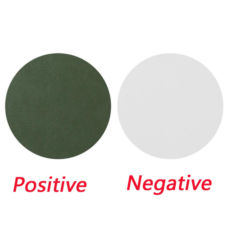 Double-sided Mouse Pad Waterproof PU Leather Round Shape Mousepads Desk Mat Office Gaming Mouse Pad For Laptop Compute: 06