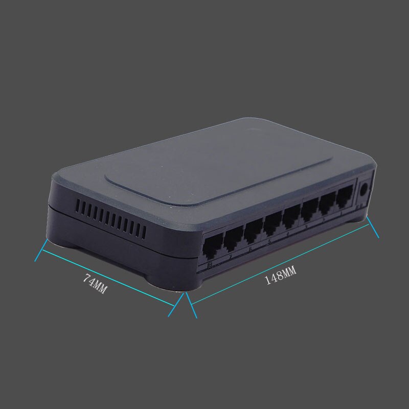 8 Port 10/100Mbps Fast Network Ethernet Switch Hub Support Computer PC Tablet Company Camera LED Screen Share Data