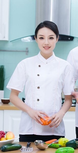Chef jacket bakery uniforms cook clothes food service restaurant chef uniform catering clothing cook coat clothing DD1533: 3 / M