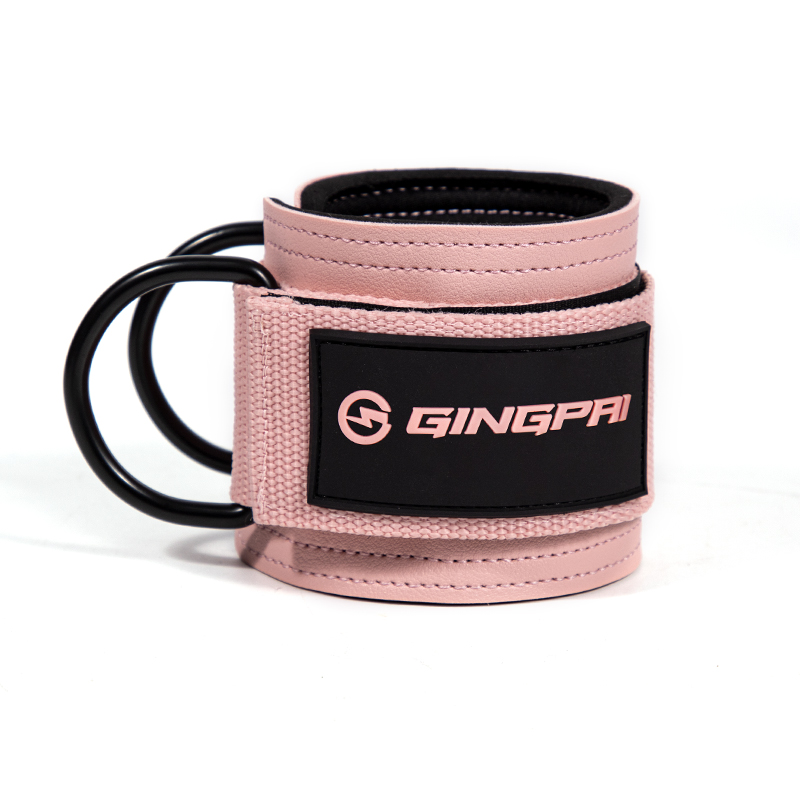 Ankle Strap for Cable Machines and Resistance Bands, Work Out Cuff Attachment for Home & Gym, Glute Workouts - Kickbacks: Black