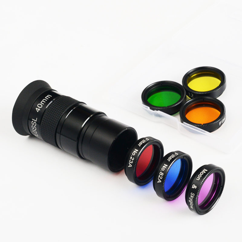 Accesorios de telescopio astronómico, lente de filtro de nebulosa, filtro de Luna para ocular de 1,25 pulgadas/31,7mm, versión mejorada, lentes más grandes