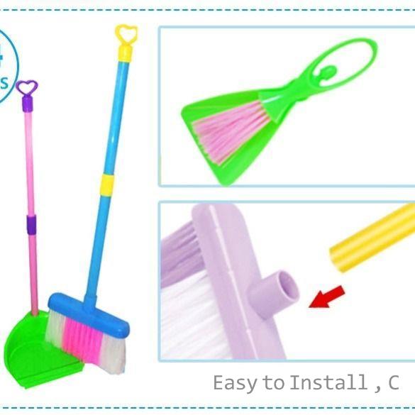 Simulation de maison de jeu pour enfants, Mini brosse de nettoyage éducative, outils de maison, balai, vadrouille, jouet pour ménage