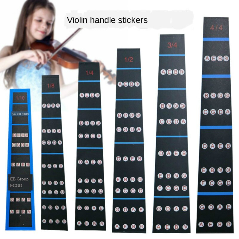 1 Pcs Violin Fingerboard Sticker Notes Label Fingering Diagram Practice Finger Guide Beginner Violin Accessories Accessories