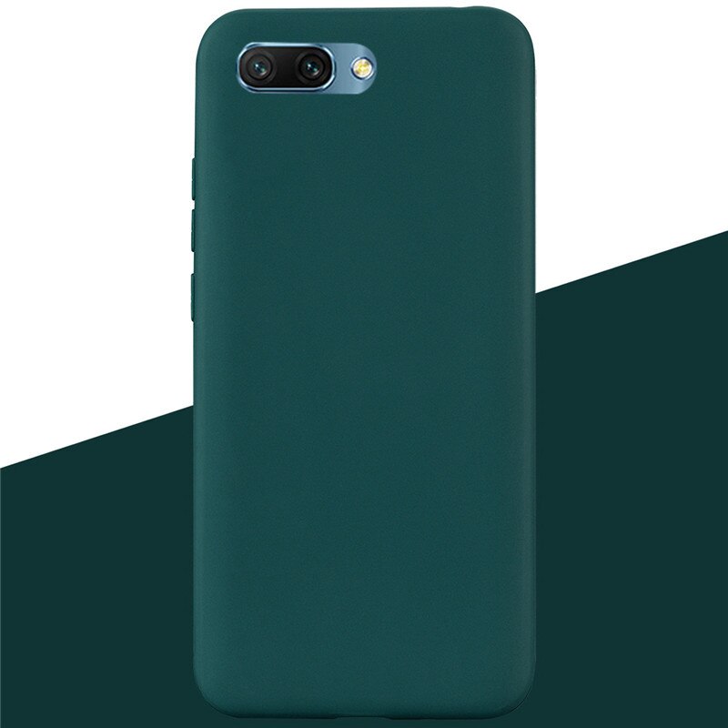 Capa de silicone para col honor 10, capa 5.84 fina, macia, tpu, proteção traseira para col honor 10 col l29: 14 Dark Green