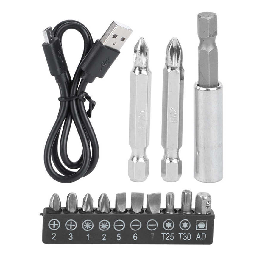 Cordless Screwdriver Cordless Electric Screwdriver Drill Kit Lithium-Ion Rechargeable Screw LED Home Taladro Inalambrico