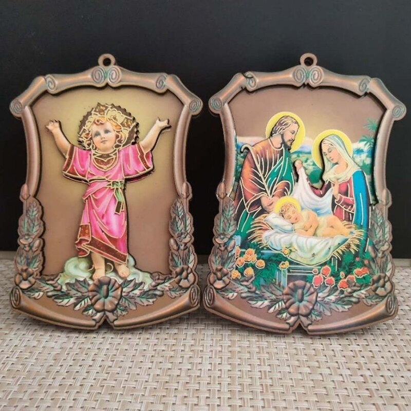 Christian Katholischen Reliquien Holz Symbol Jesus Heiligen Herz Jungfrau Maria statuen ornamente wohnkultur articulos religiosos catolico