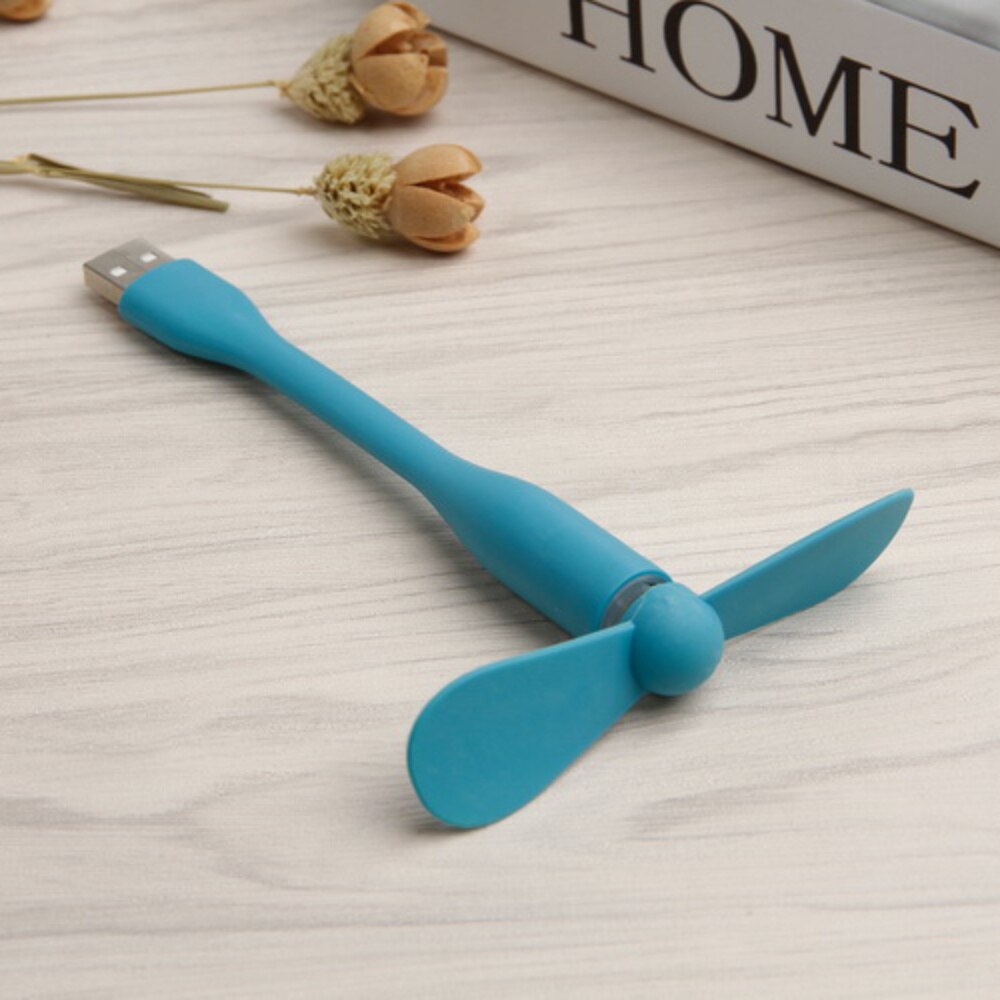 Portable Flexible Mini USB Fan Low Power Bendable Removable For Mobile Power/PC/Laptop/OTG/Charger: C