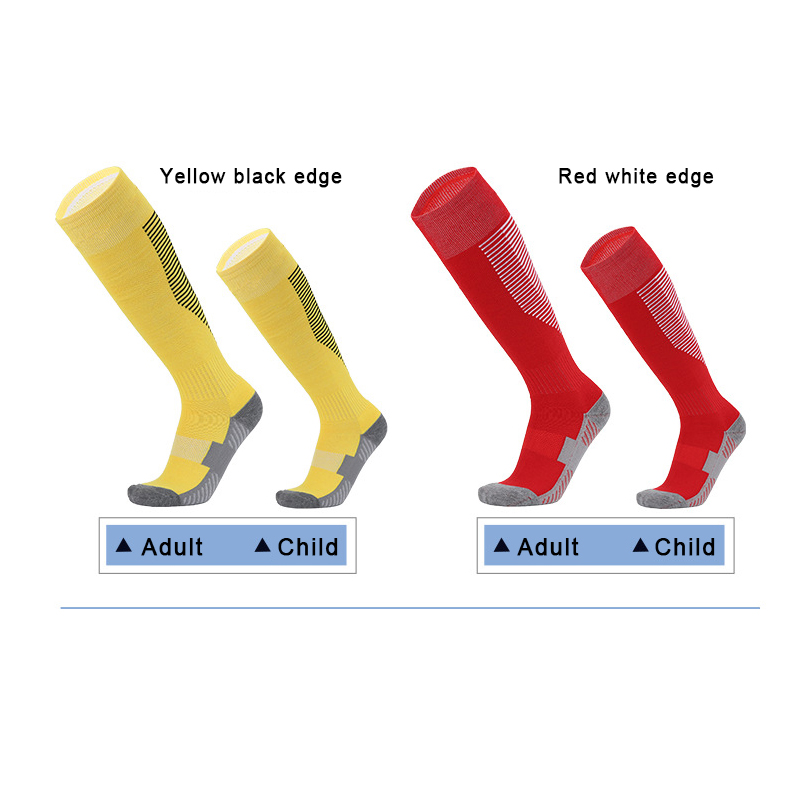 Sports Cycling Woman Men Compression Football Socks High For Sport Men&#39;s Cotton Yoga Long Towel Bottom Over Knee Stripe Socks