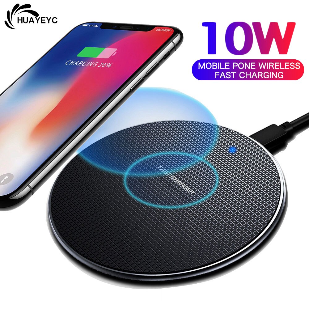 10W Qi Schnelle Drahtlose Ladegerät Für iPhone 11 12 Max X XS XR 8 Plus Für Xiaomi Huawei Samsung hinweis 9 S10 Plus Telefon USB Ladegerät Pad