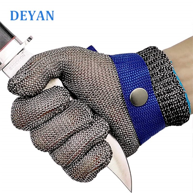 Deyan 100% Rvs Butcher Beschermen Handen Handschoen Snijbestendige Veiligheid Werkhandschoenen