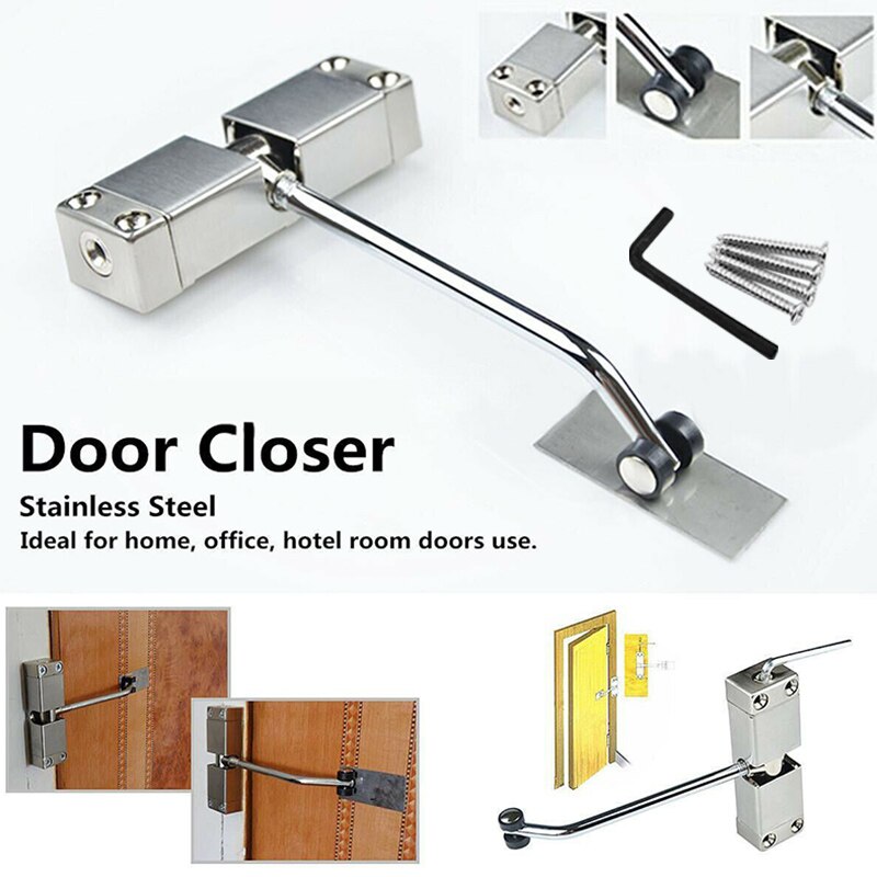 Automatic Door Closer Adjustable Automatic Strength Spring Door Closer Hinge Fire Rated Door Channel LAD