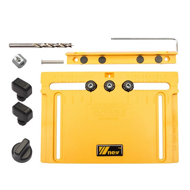 Handle Hole Locator Door Handle Knob and Pull Installation Jig and Shelf Pin Jig Boring Hole 5/6mm Drill Guide Woodworking Tools: type A
