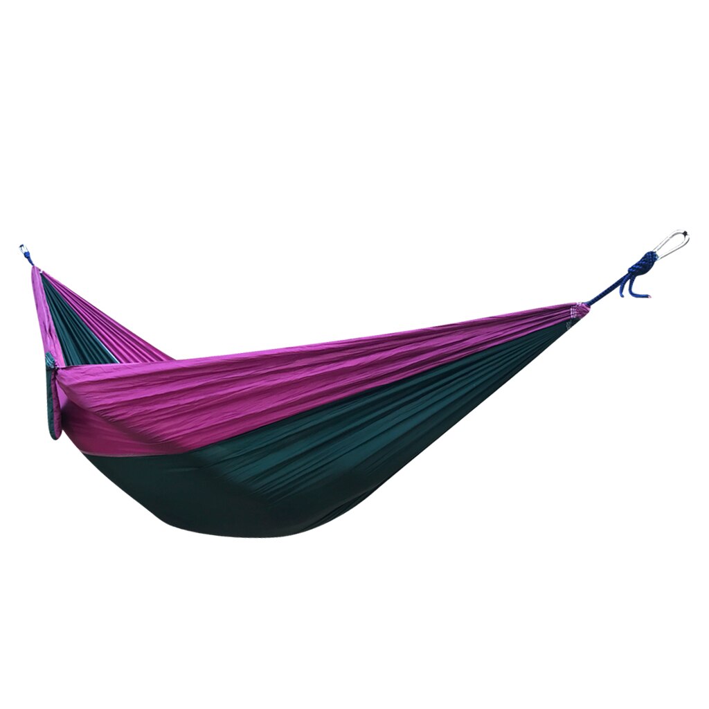 Hamaca de Camping de Nylon de paracaídas portátil ligera de 2 personas para mochilero, viaje, playa, patio 8,86 pies (L) x 4,6 pies (W)