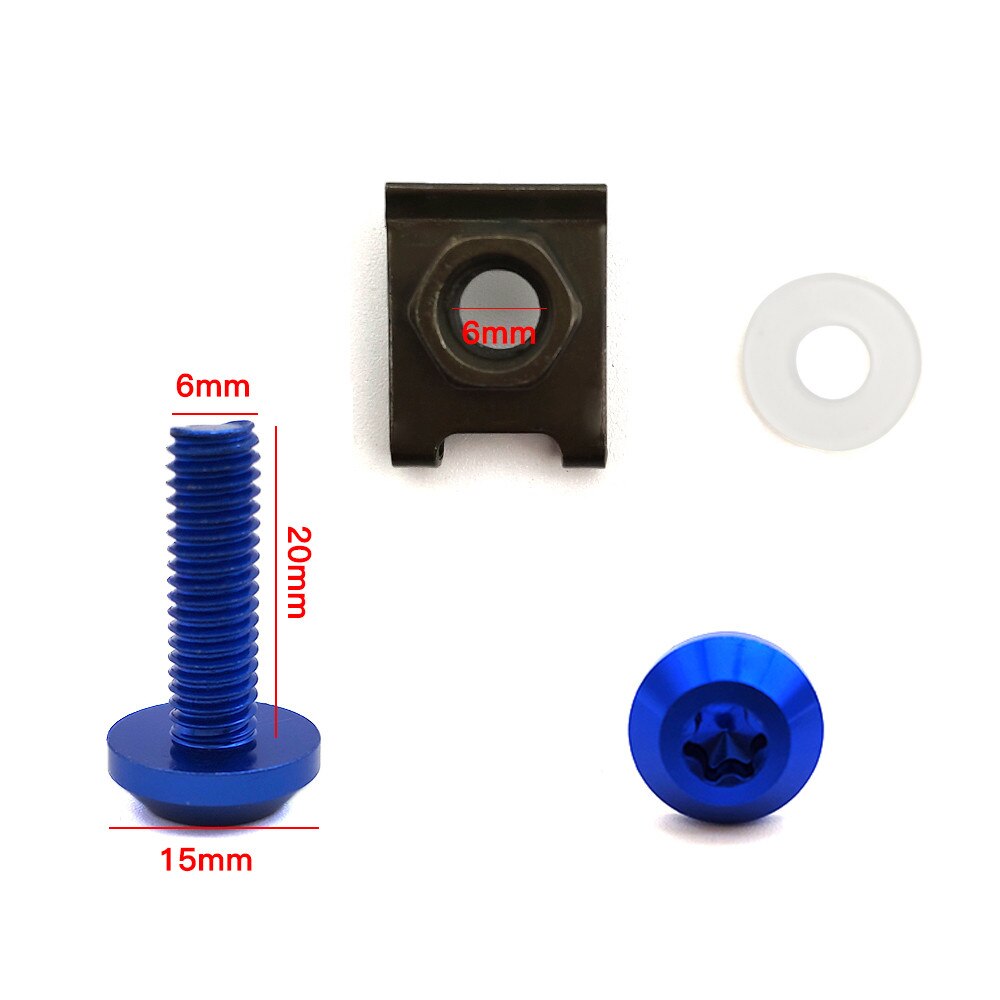 Für BMW F800R F800S F800ST f 800 r HP2 Enduro K1200R Universal- Motorrad Verkleidung Körper Schrauben Rolle Clips Schraube Muttern m6