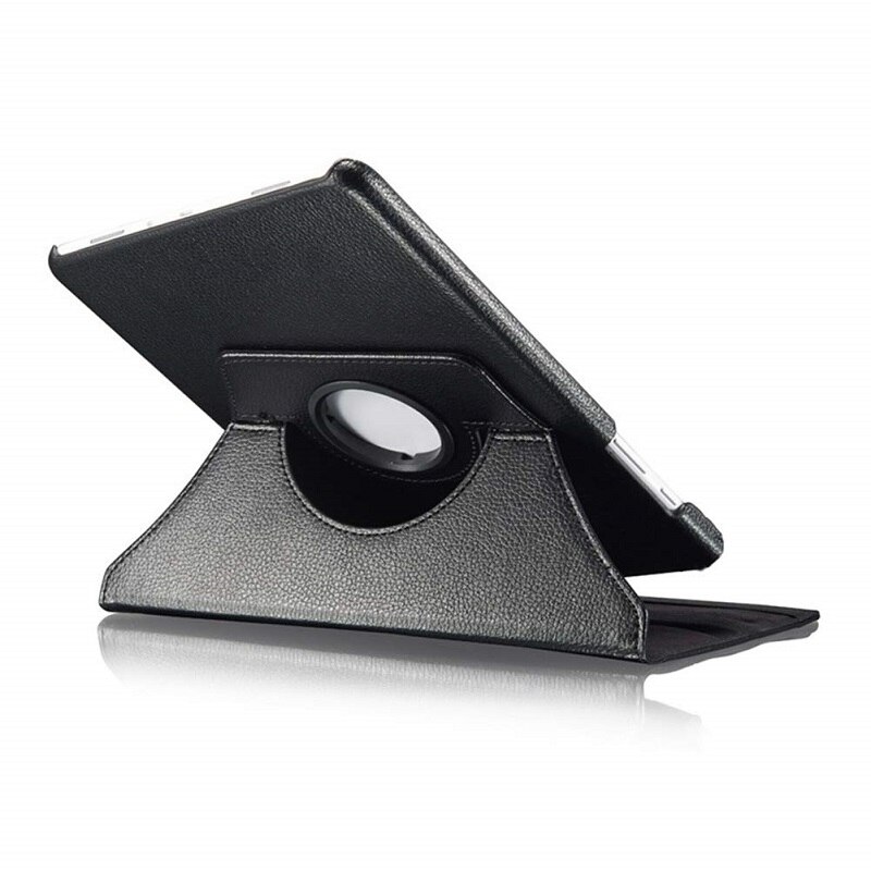 360 graden draaibare flipcover voor samsung galaxy tab 4 10.1 sm-t530 m-t531 m-t535 tablet smart stand cover met film + pen