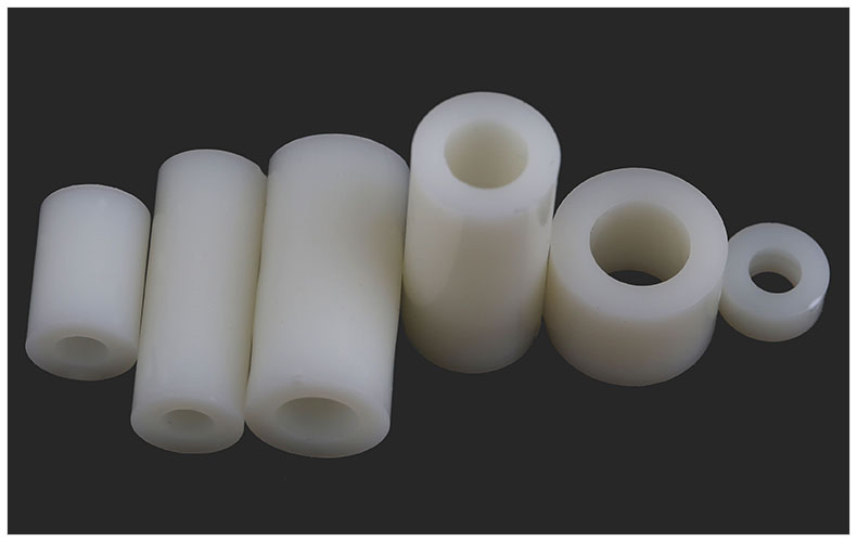 Isolierung spalte, kunststoff Pad, gerade-durch-spalte Nylon hülse ABS dichtung, runde-See Post Abstandshalter, M3M4M5 100Stck