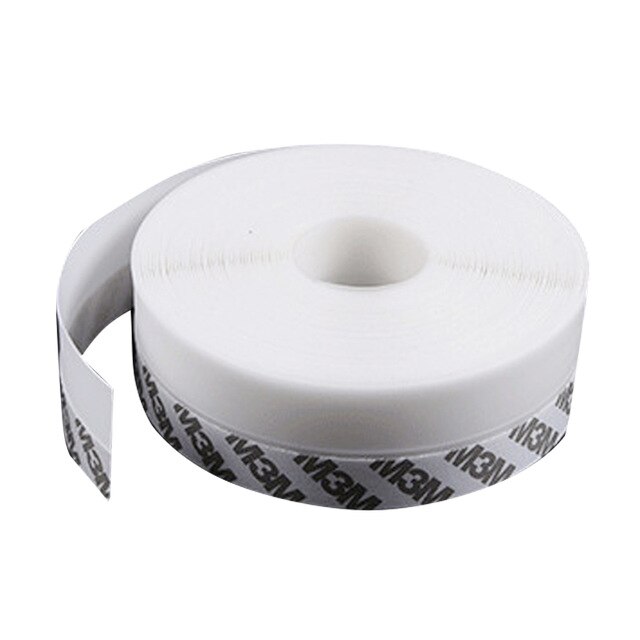 5M Deur Bodem Zegel Strip Weer Raam Rubber Afdichting Winddicht Stof Zelfklevend Voor Deur Windscherm: Kaki / 45Mm