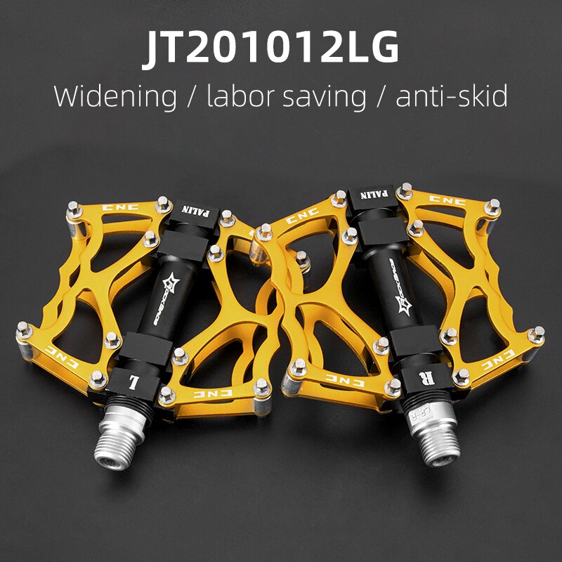 ROCKBROS MTB Road Bike Pedals Aluminum Alloy Anti-slip Bicycle Pedals Ultralight Hollow-carved Pedals Bicycle Accessories