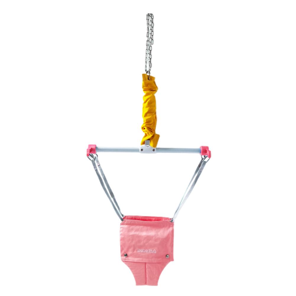 Alta qualidade bebê interior jumper exercitador de fitness do bebê swingjumper bebê aprender a andar treinador educação precoce brinquedo: Pink
