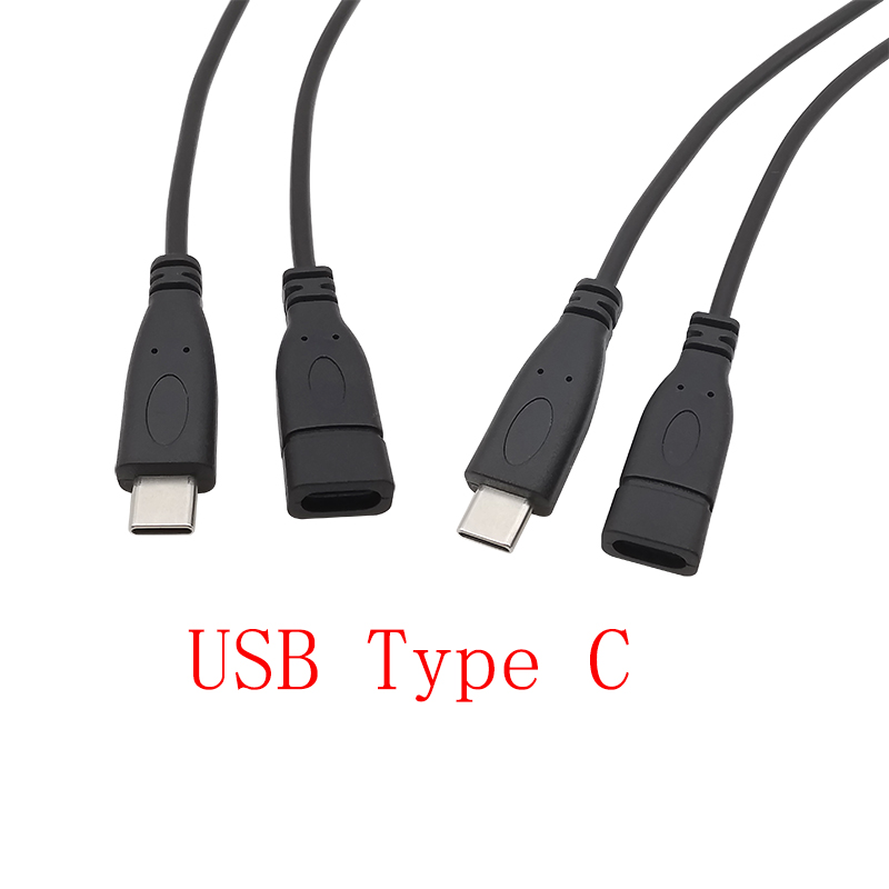 USB-voedingskabel Micro USB / USB 2.0 Type A / Type C 2/4 Pin Stekker Vrouwelijke Jack Draadconnector Data-oplaadsnoeren 30CM