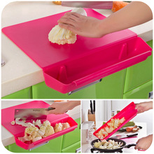 Chopping Board with Vegetables Storage Box Plastic Cutting Board Non -Slip Fruit Rubbing Panel for Home Kitchens Boards