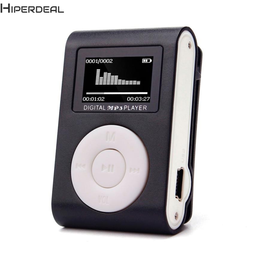 Hiperdeal Muziekspeler Mini Usb Clip MP3 Speler Lcd-scherm Ondersteuning 32Gb 5 Kleuren Micro Sd Tf Card Mp3 spelers 17Dec13
