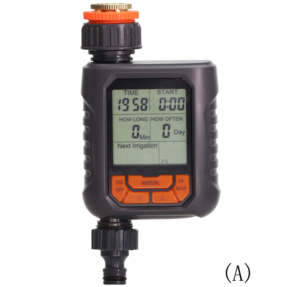 Tuin Sprinkler Timer Automatische Programmeerbare Digitale Water Timer IP65 Waterdicht Voor Lawn Watering Systeem Irrigatie Controller: A