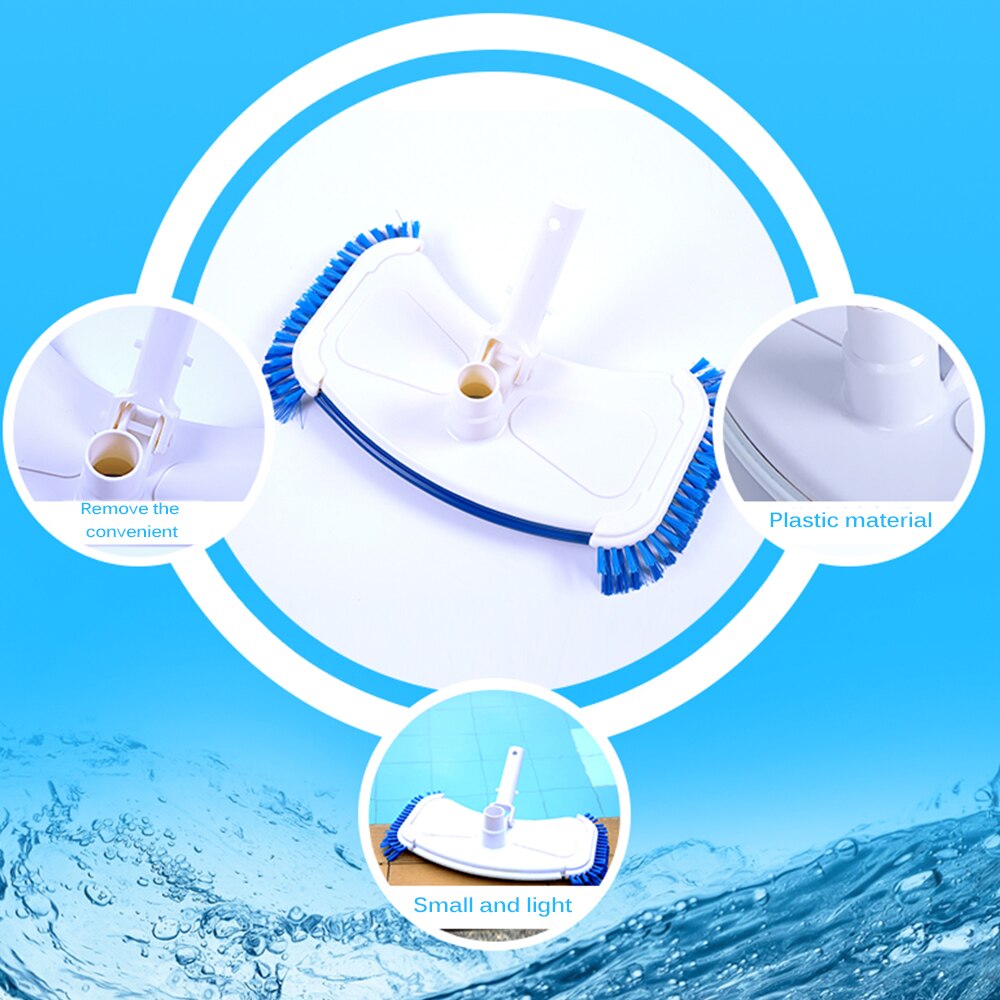 Vacuum Brush For Cleaning Fish Pond Tool Cleaner Swimming Pool Vacuum Brush Suction Head Fountain Vacuum Cleaner Spring Pool