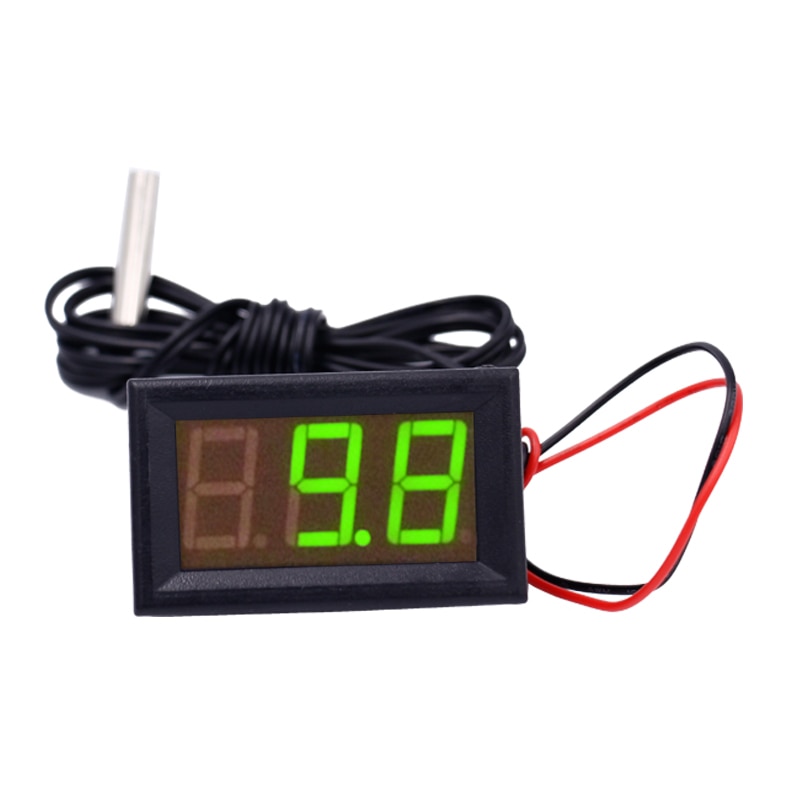 12V Digital Thermometer With Temp Probe Monitoring Meter multi-usage -50~110C Detector 35% off