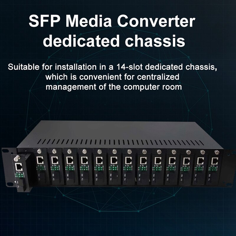 1Gb SFP Fiber to RJ45 Fiber Optic Media Converter 1000Mbps SFP Fiber Switch with SFP Module Compatible Mikrotik