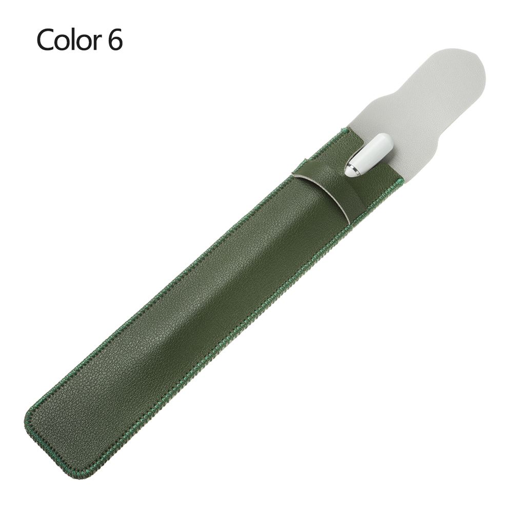 Funda de cuero PU para Apple Pencil Case, funda protectora para tableta Touch-Stylus, iPad Pro: Castaño