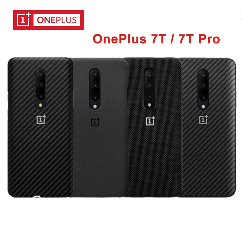 Telefoon Geval Voor Oneplus 7T 8 Pro Een Plus 7T 8 Pro Beschermhoes Karbon Carbon Zandsteen Nylon bumper Case Back Cover Shell