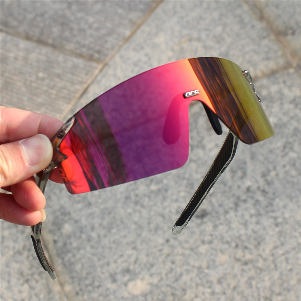 NRC gafas de sol de ciclismo 1 lente UV400 TR90 gafas deportivas para bicicleta MTB bicicleta de montaña pesca senderismo gafas para hombres y mujeres