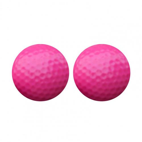 2Pcs Nuttig Golf Licht Ballen Elastische Slagvast Duurzaam Hoge Zichtbaarheid Golf Licht Ballen: Roze