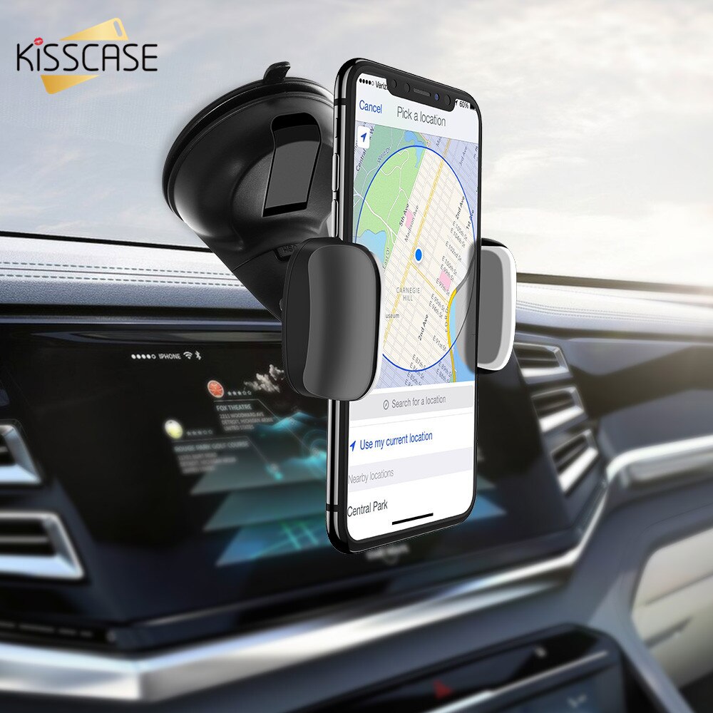 Kisscase Zuignap Auto Telefoon Houder Voor Samsung S20 A51 A71 Smartphone Autohouder Voor Iphone 12 11 Xr 8 huawei P40 Xiaomi 10