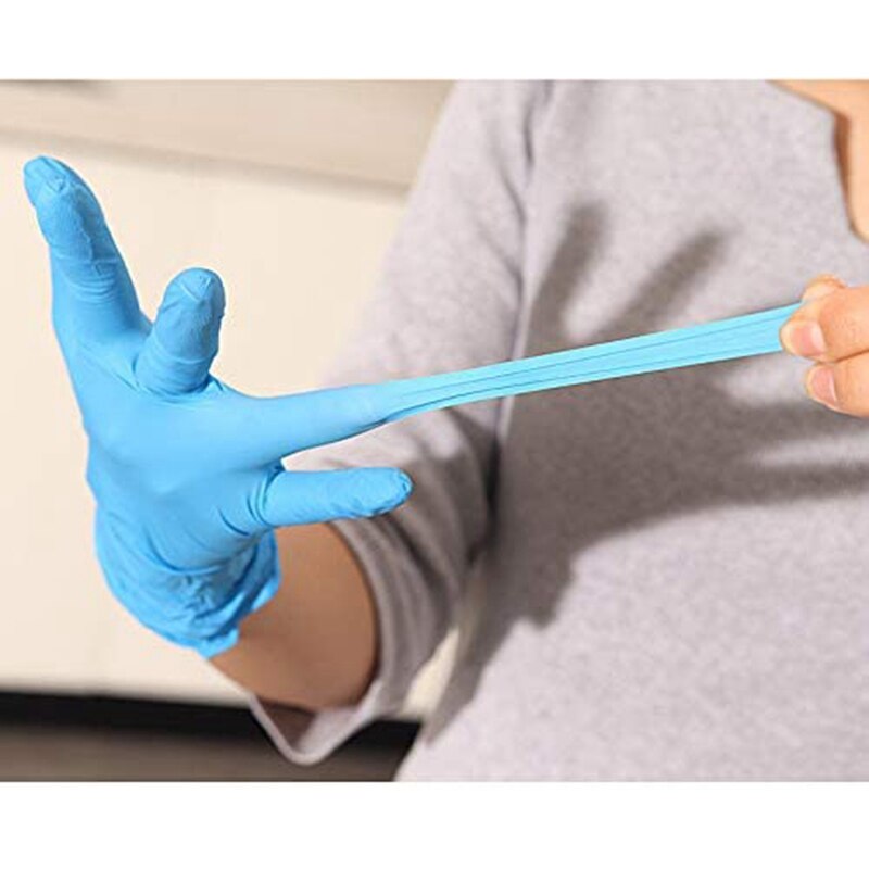 PVC Disposable Food Prep Gloves, Disposable Nitrile Work Gloves for Cooking, Food Handling, Press Sn