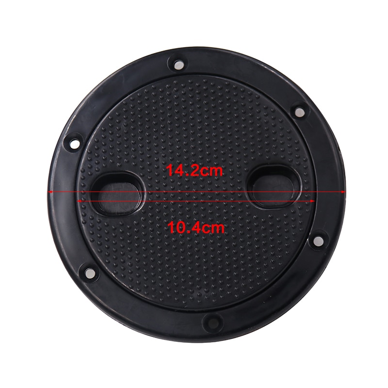 Plastic Marine Boat RV White Round 4" Access Hatch Cover Screw Out Deck Inspection Plate