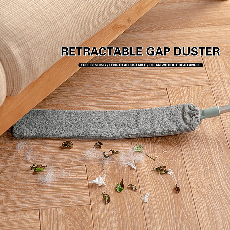 Long Crevice Dust Brush Telescopic Microfiber Dust Mites Cleaning Tools Artifact Cleaning Dust Household Cleaning Windows Duster